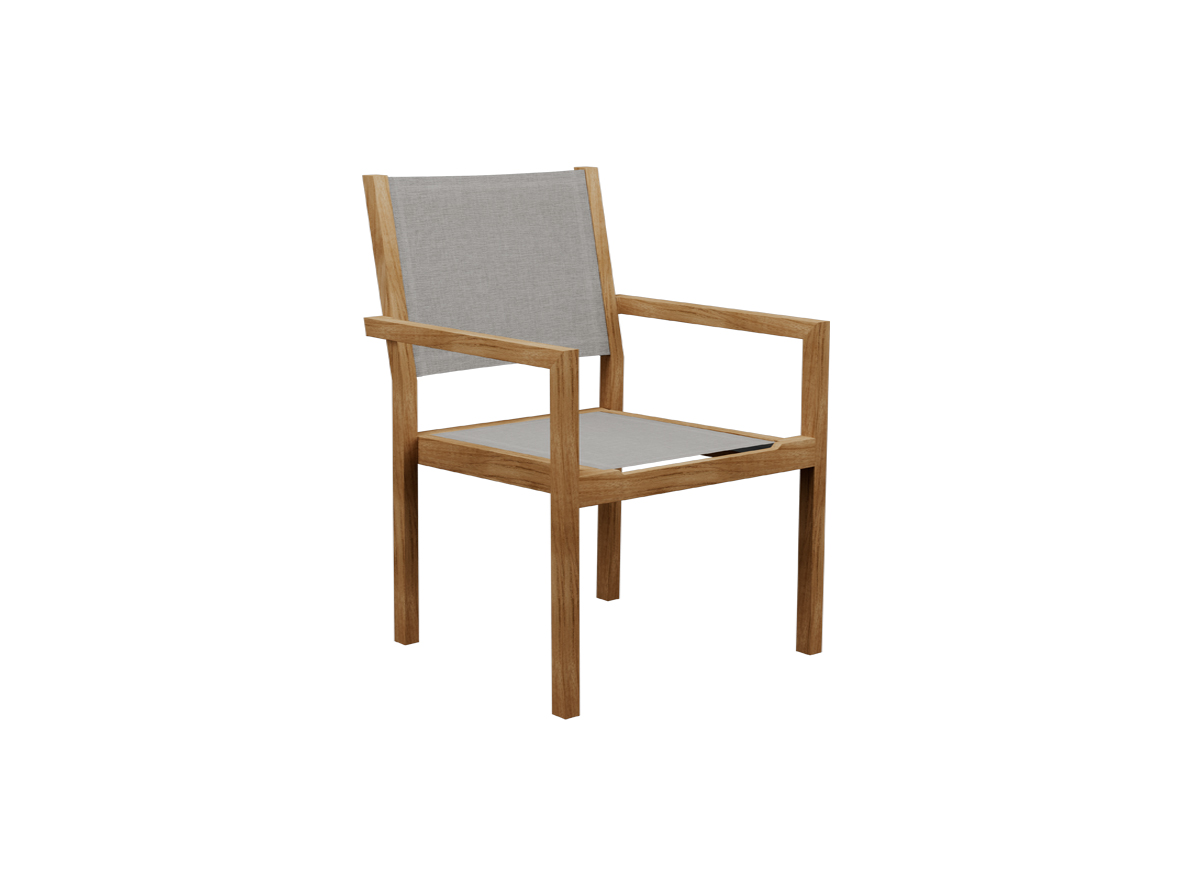 Kate stacking chair - cloud