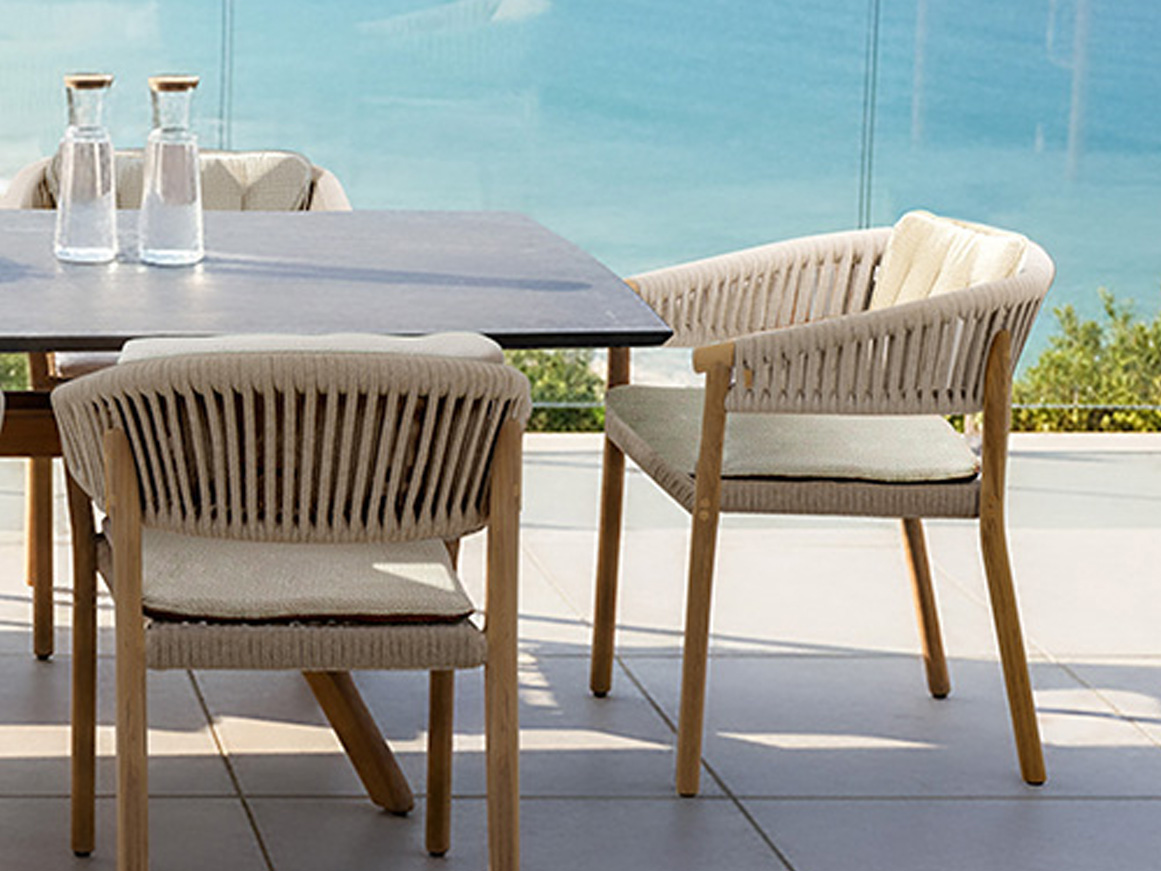 Marcella flat rope Marcella dining chair - flat rope