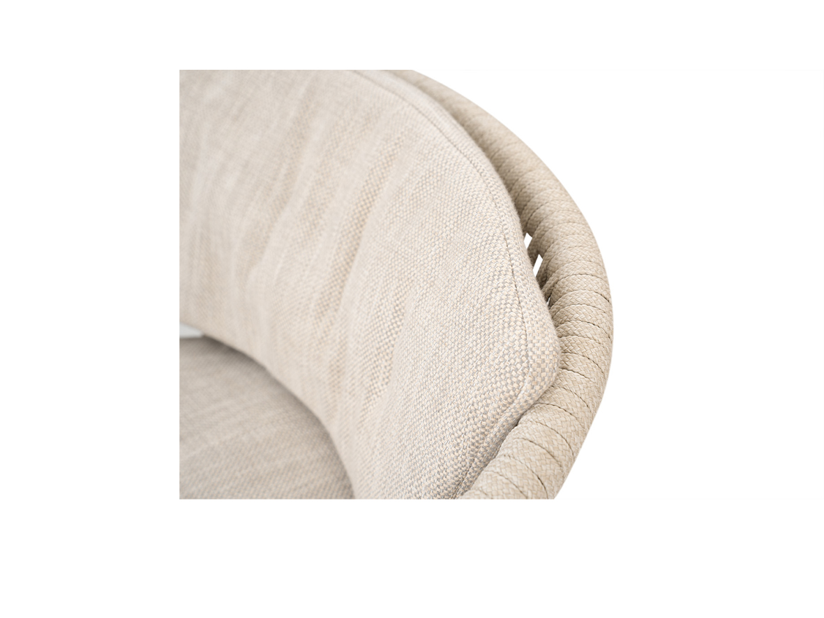 Marcella club detail cushion Marcella club chair - flat rope