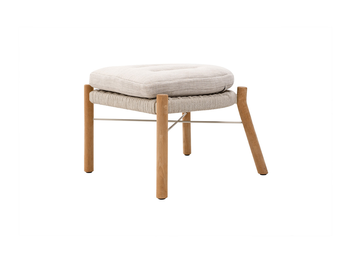 Marcella club footstool - flat rope